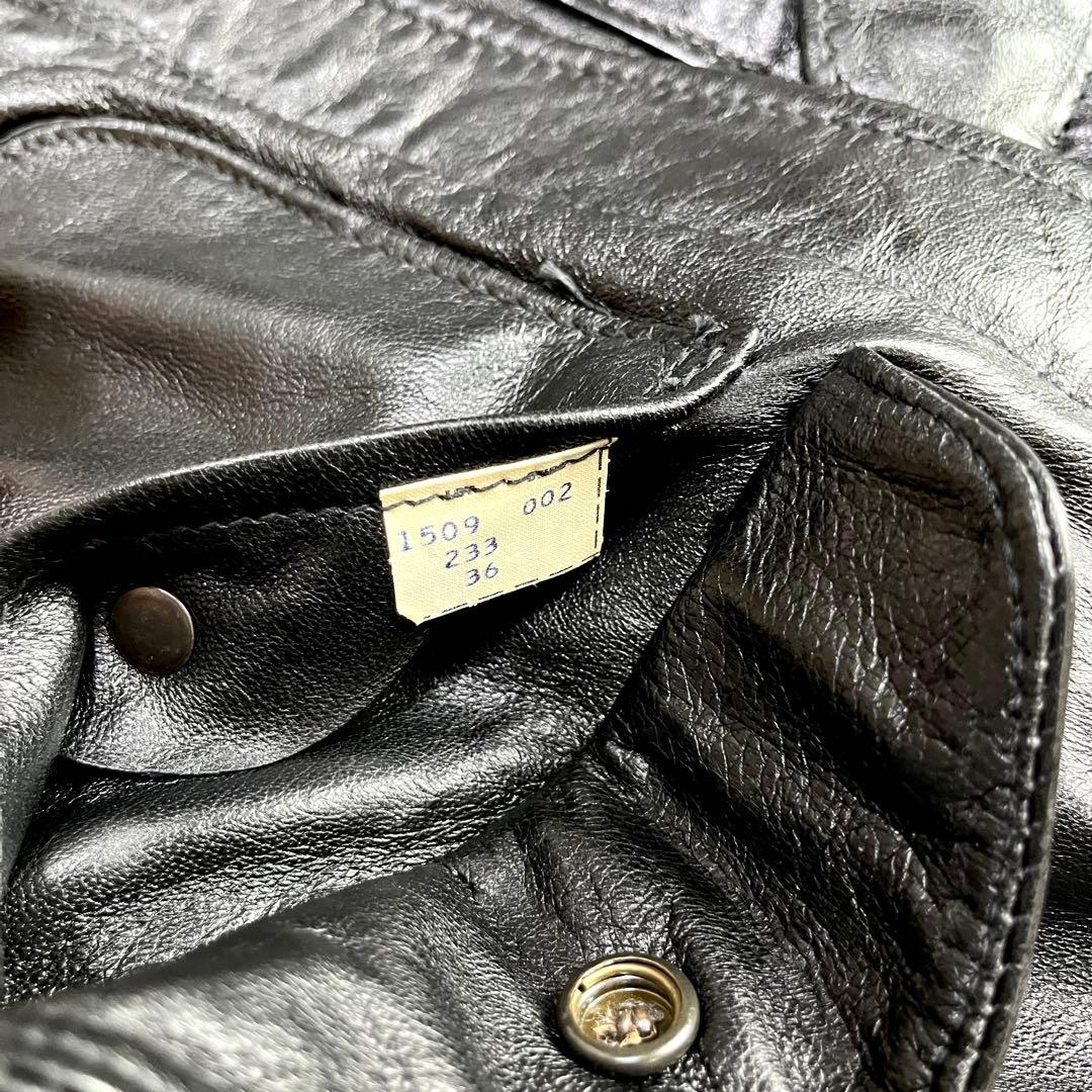 3way/極美品/入手困難✨ショット A-2 G-1 レザージャケット ブラック