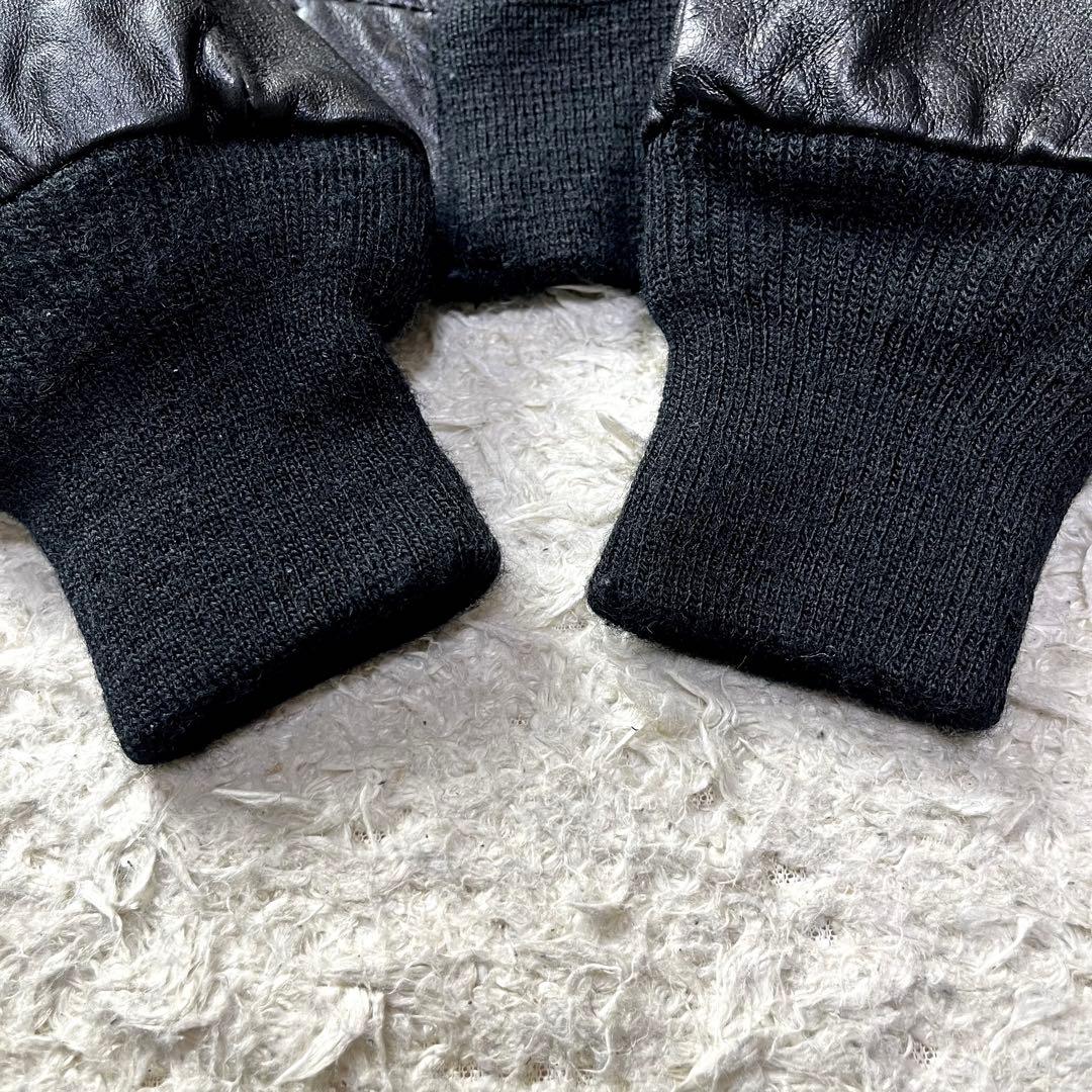 3way/極美品/入手困難✨ショット A-2 G-1 レザージャケット ブラック