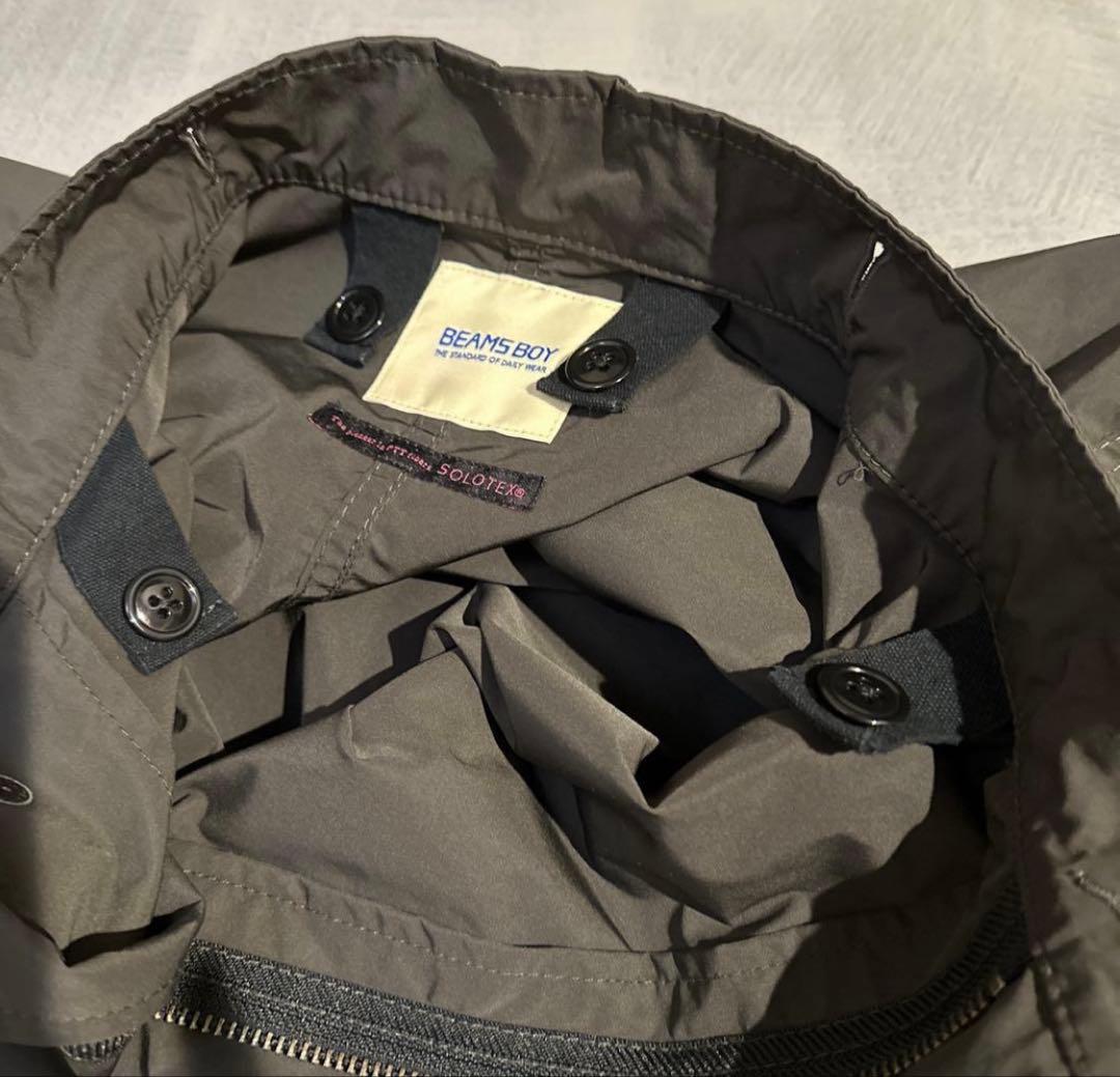 【未使用品】BEAMS BOY モッズコート　 黒　SOLOTEX