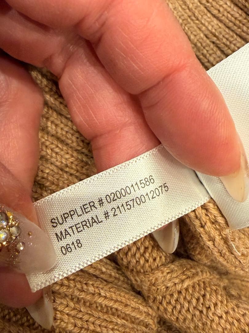 【極美品】ポロラルフローレン大人気カラーコットンケーブルセーター ホワイトポニー