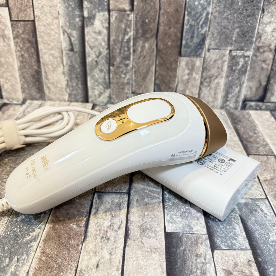 【美品】 Braun Silk-expert Pro 5 脱毛器　ブラウン