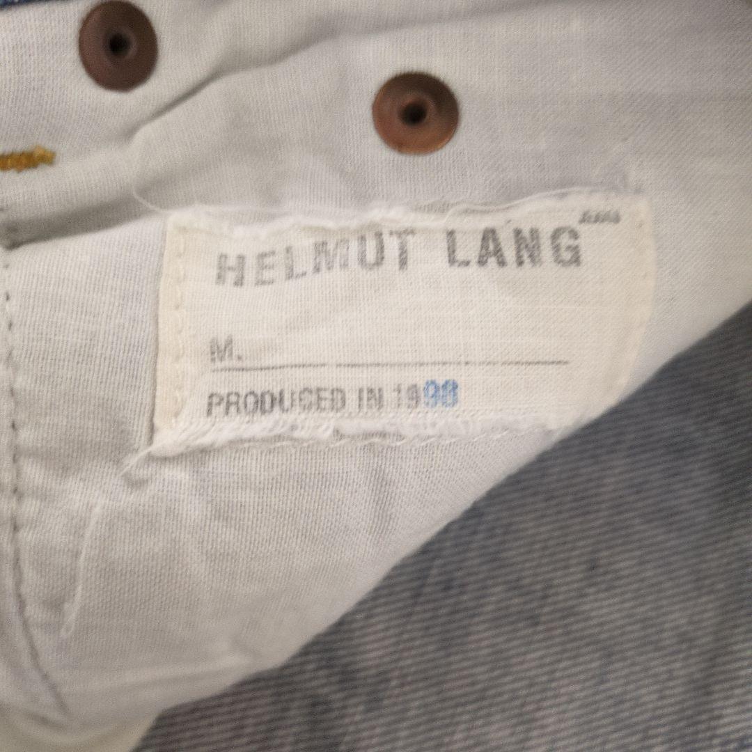 【即日発送】HELMUT LANG　ライトブルー ストレートデニム ダメージ加工