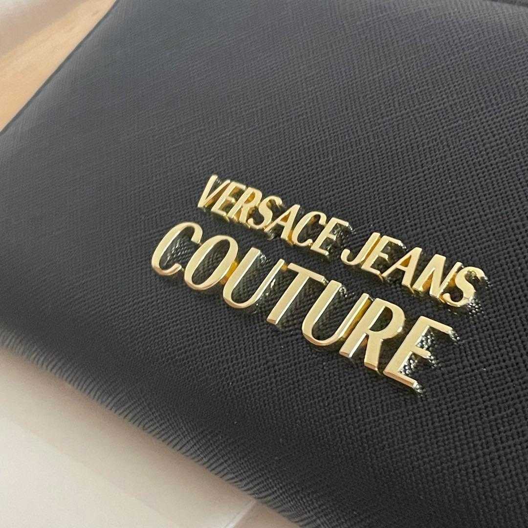 【おむらいすです】　ヴェルサーチェジーンズクチュール　長財布　ブラック