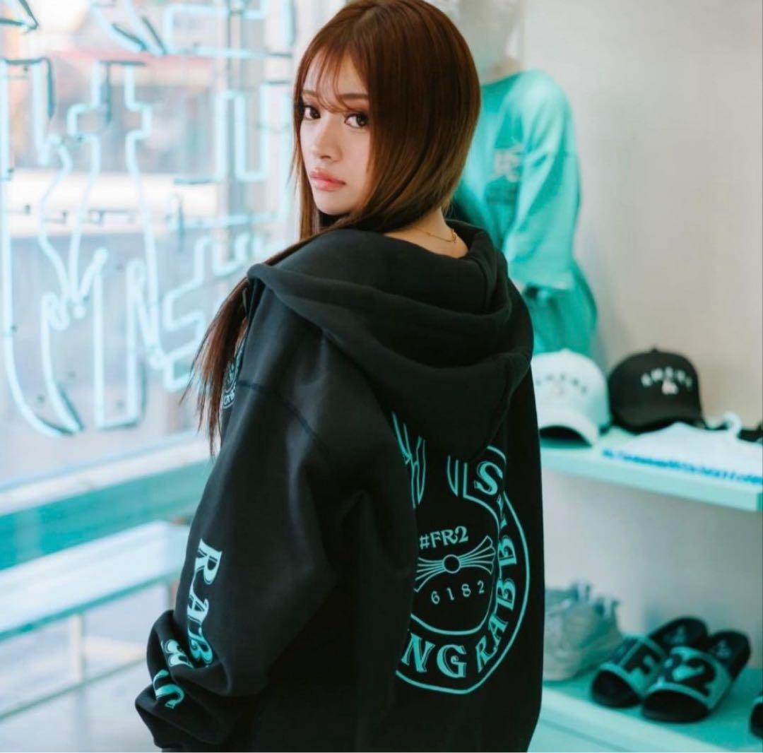 FR2 月桃 ジップアップパーカー クロム柄 M 即完売品