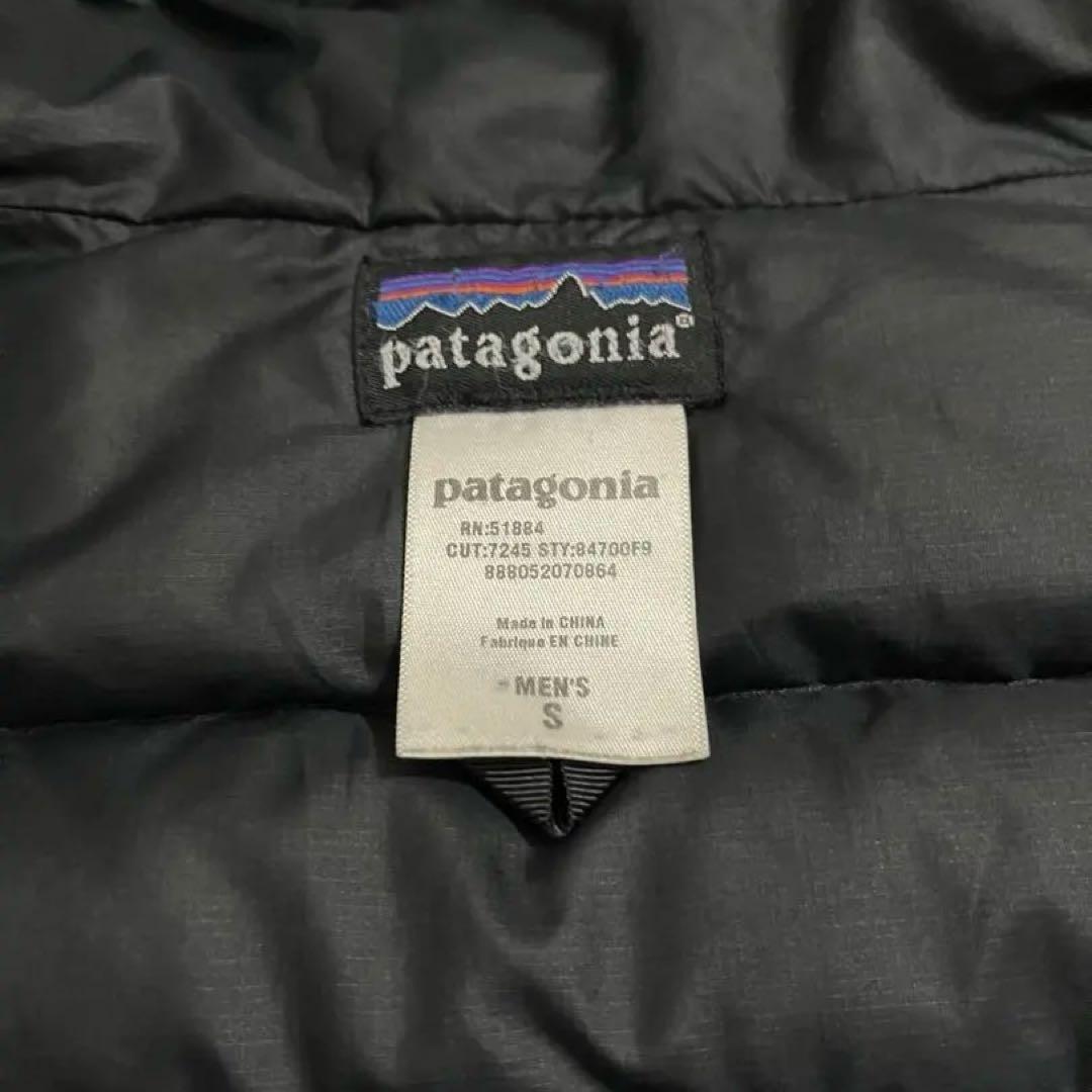 00s 黒 Patagonia ダウンセーターフーディー ダウンパーカ