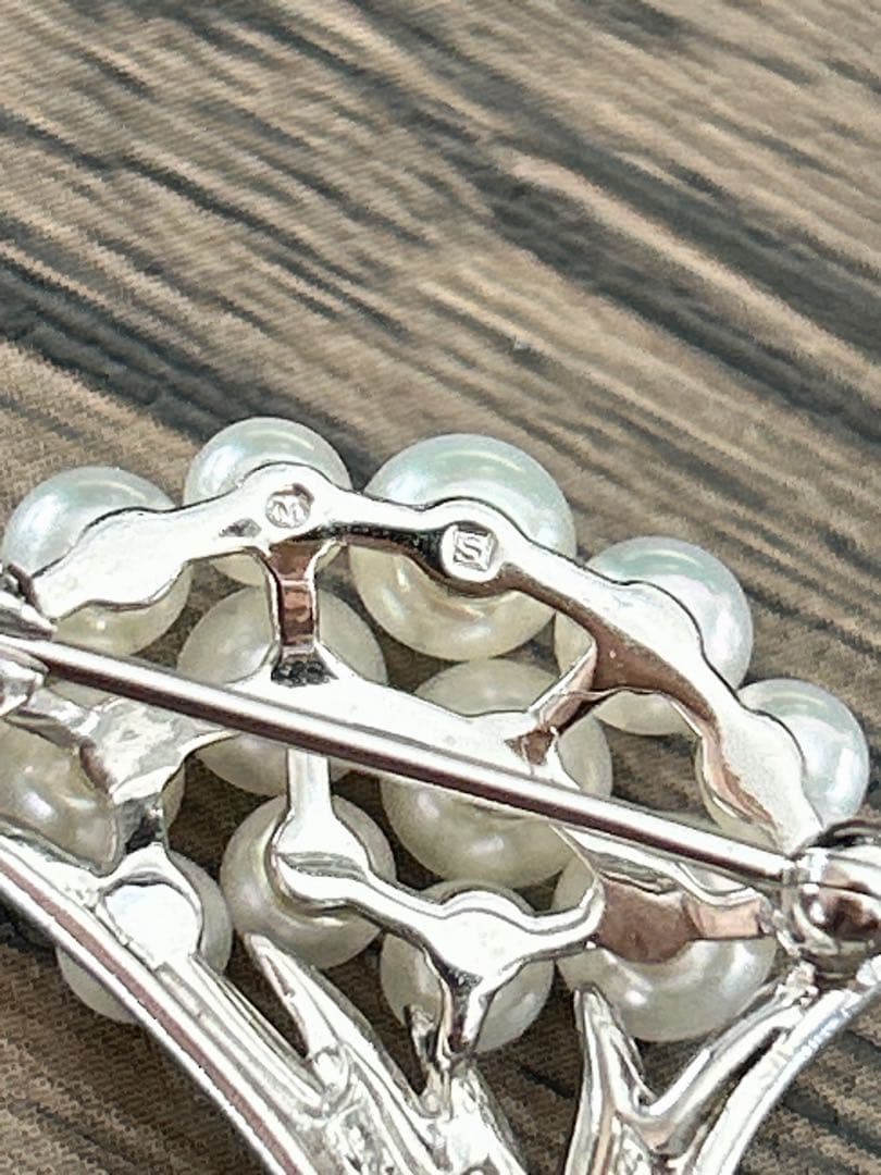 ミキモト　本真珠　アコヤ　ブローチ