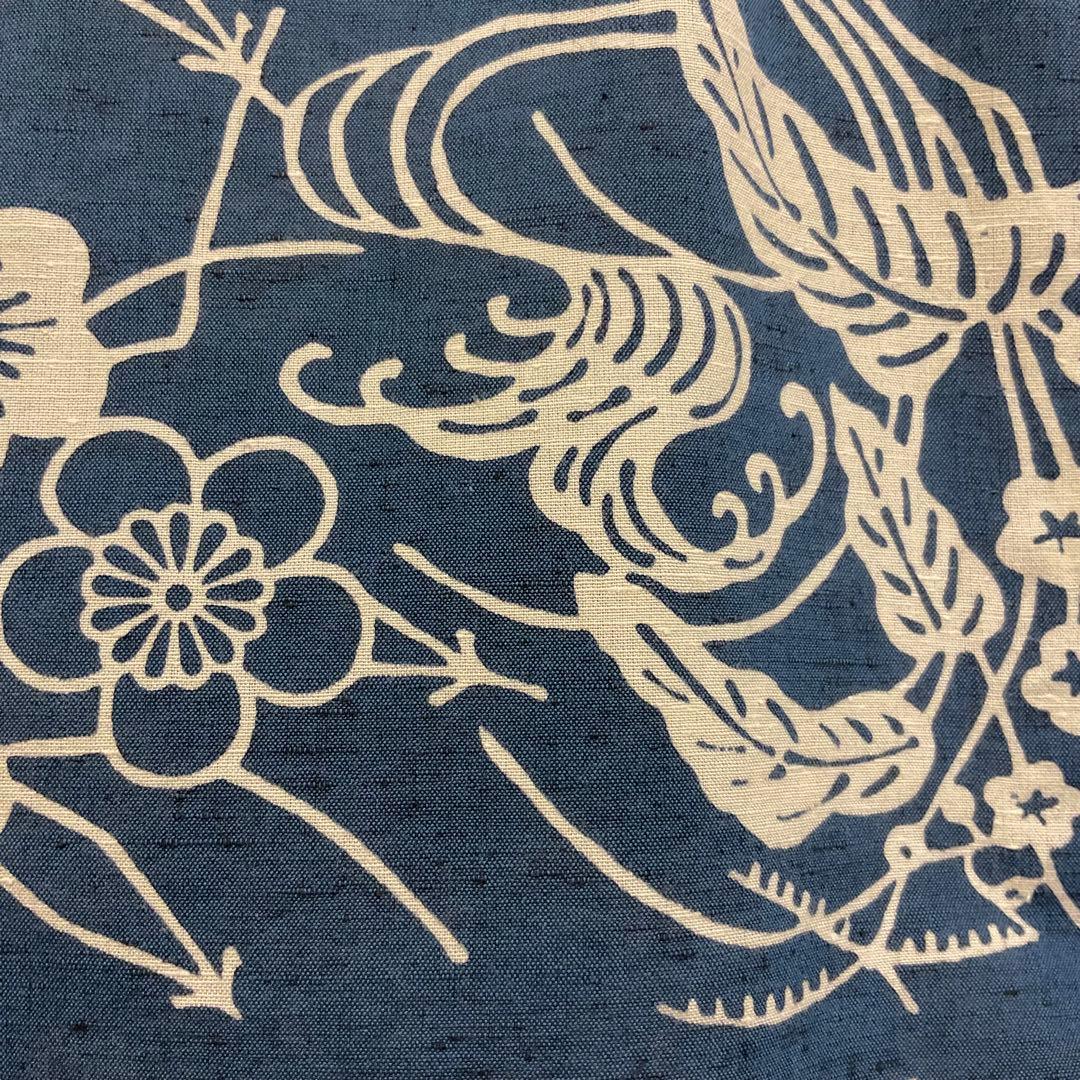 爽☆源氏物語　綿紬浴衣　特殊染色注染