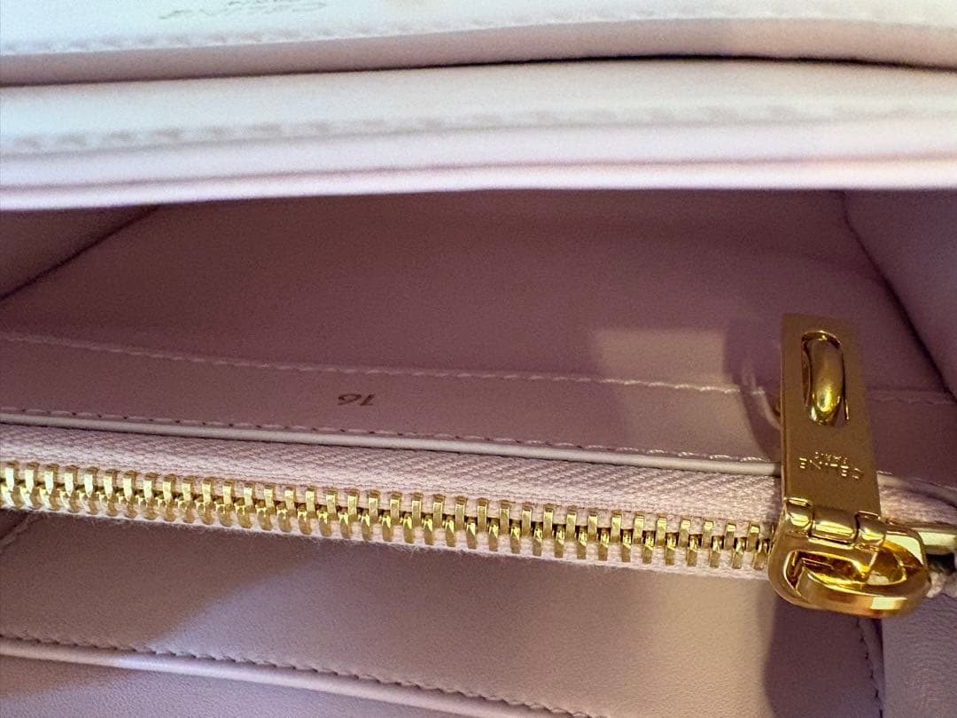 【美品】セリーヌ　セーズ　ミニ16 パステル　ピンク　ショルダー　ハンドバッグ