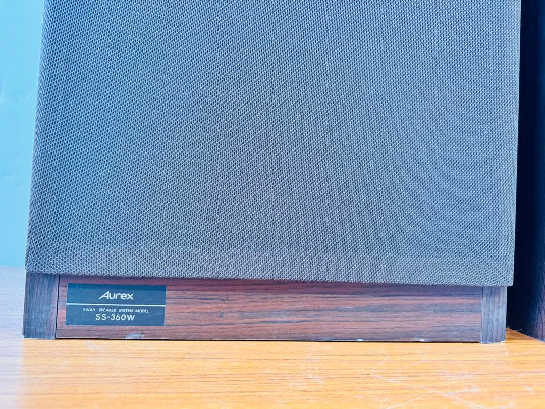 Aurex SS-360W スピーカー ペア ブラウン 木目
