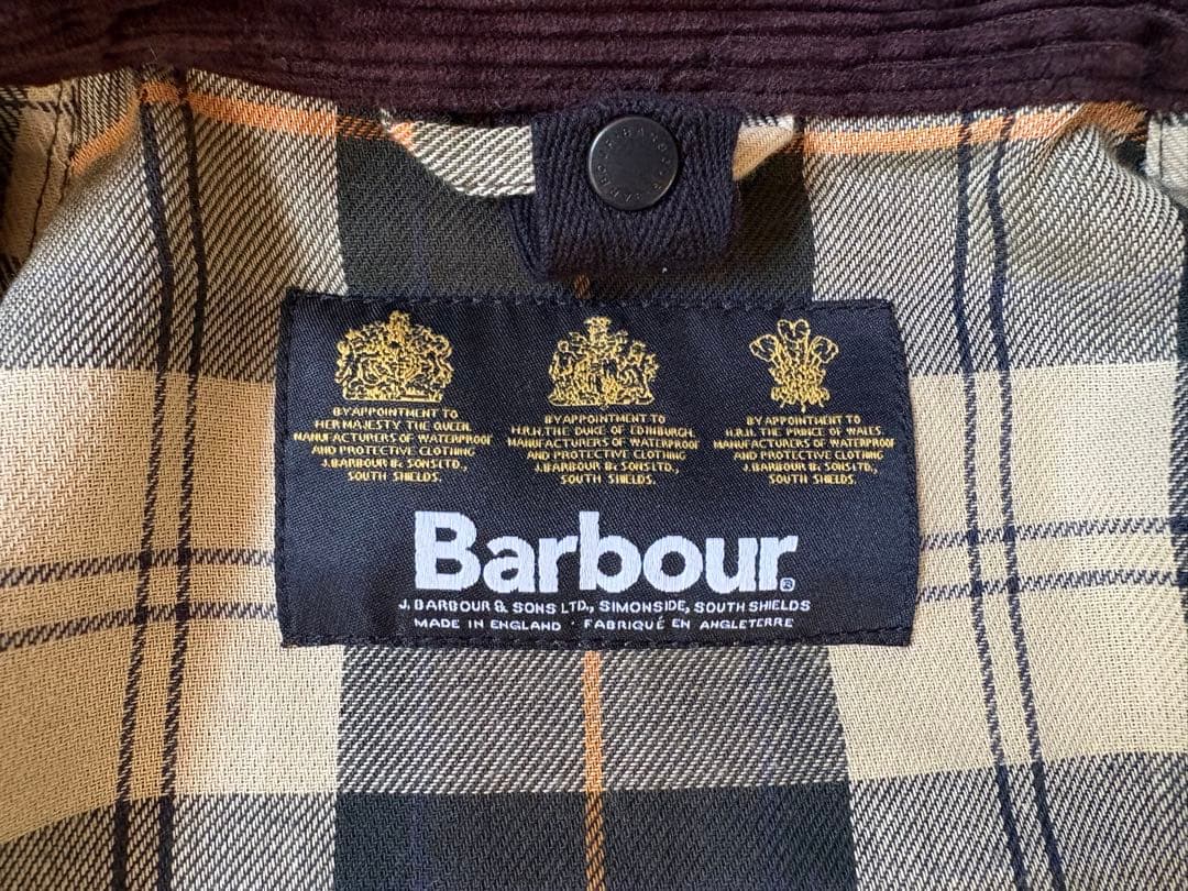 【うちょ】Barbour BEDALE SL 38 インナーベスト付き