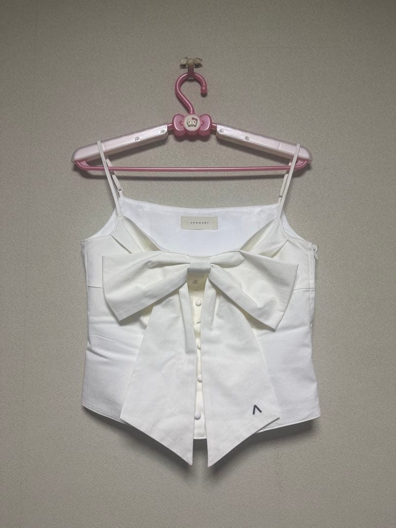 トップス Twiggy tweed ribbon set tops black