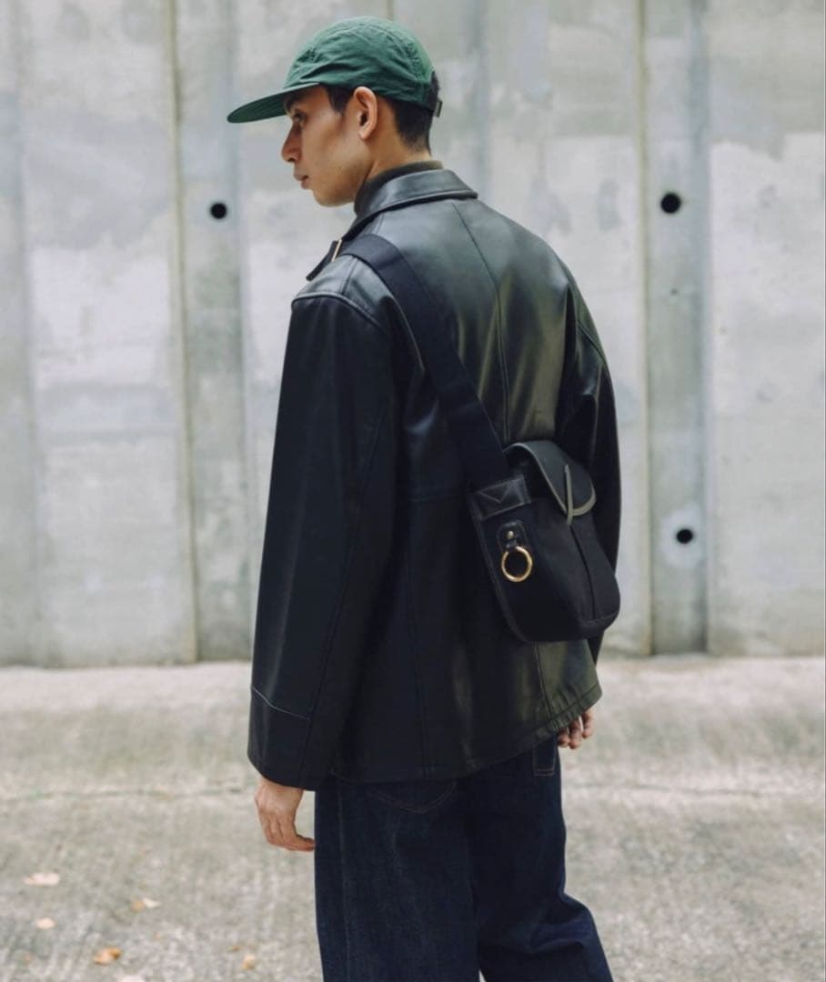 シープレザー カーコート JOURNAL STANDARD ブラック