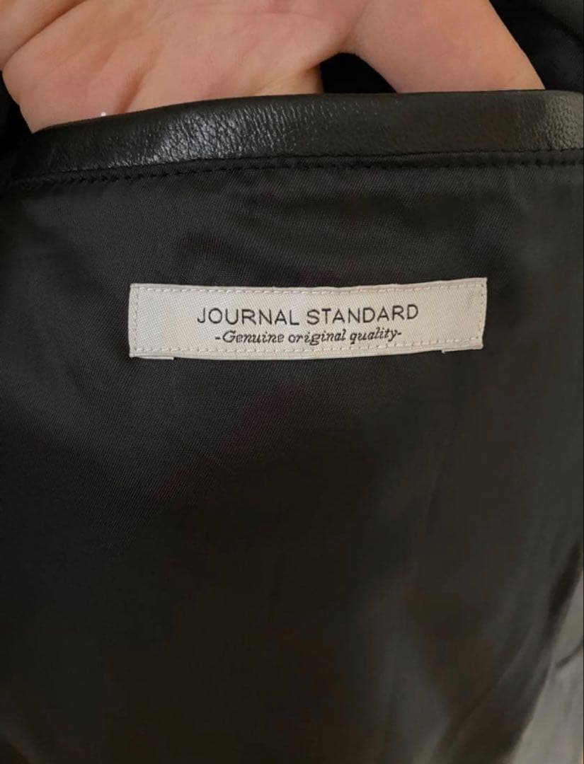 シープレザー カーコート JOURNAL STANDARD ブラック