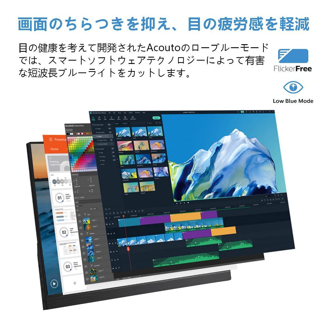 ☆モバイルモニター 17.3インチ 超軽量 超薄型 疲れ目軽減