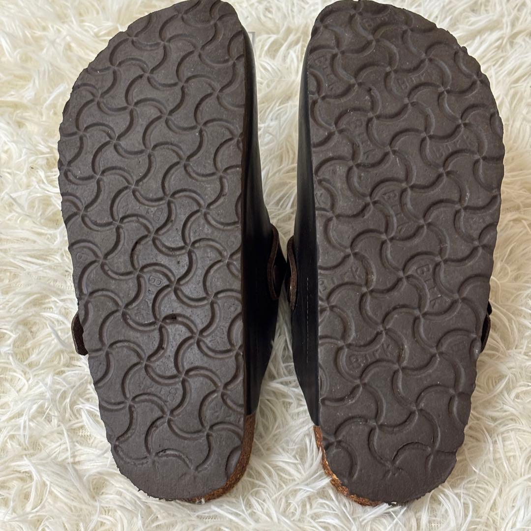 【美品】BIRKENSTOCK ビルケンシュトック　ボストン　レザー　ブラック