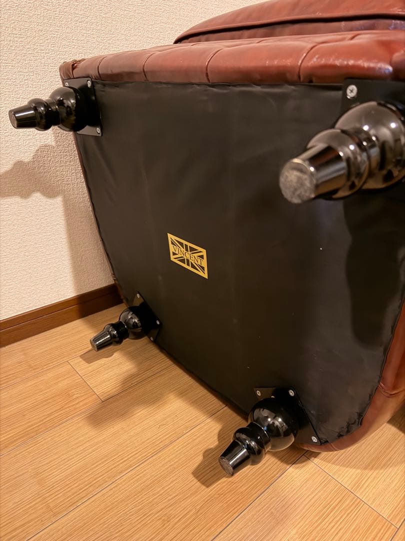 【美品】【送料無料】ヴィンセント　チェスターフィールド　茶