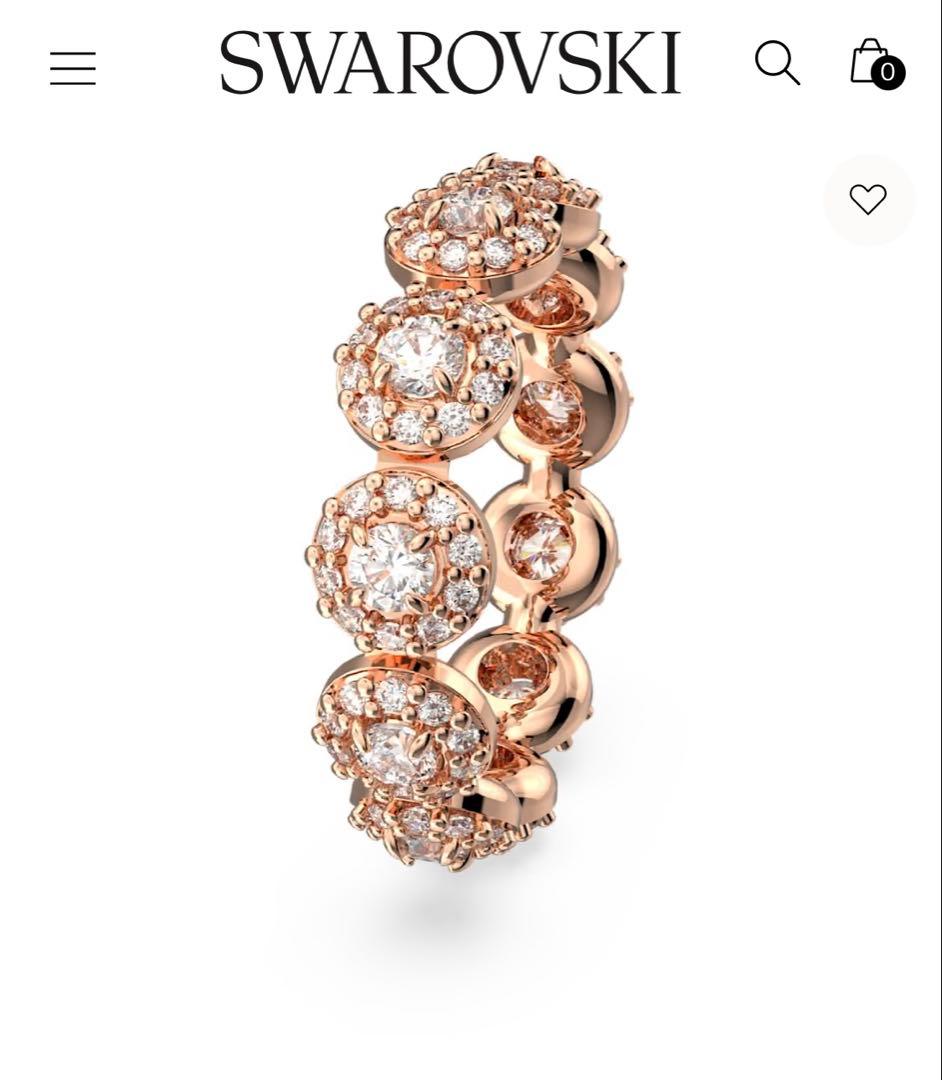 値下げスワロフスキーuna Swarovski クリスタル　リング28600円