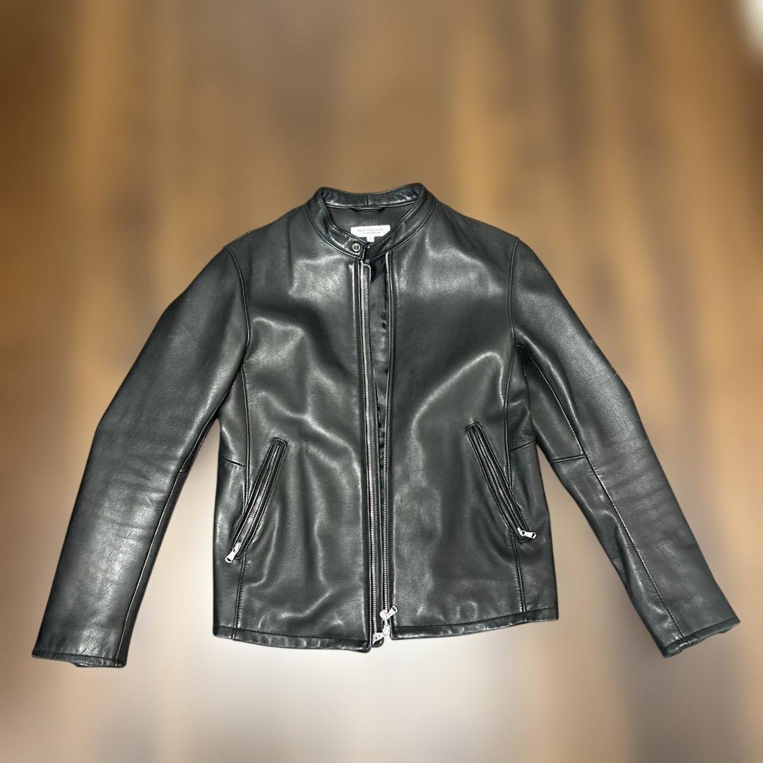 BEAUTY&YOUTH ブラック シングルライダースジャケット L