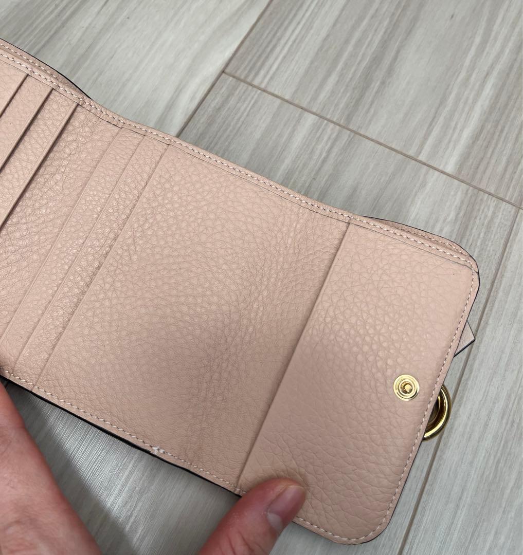 クロエ　ALPHABETミニリフォールドウォレット　ピンク