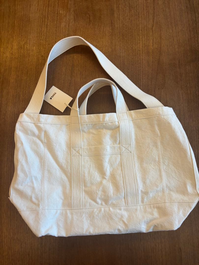 TEKLA キャンバス トートバッグ ホワイト