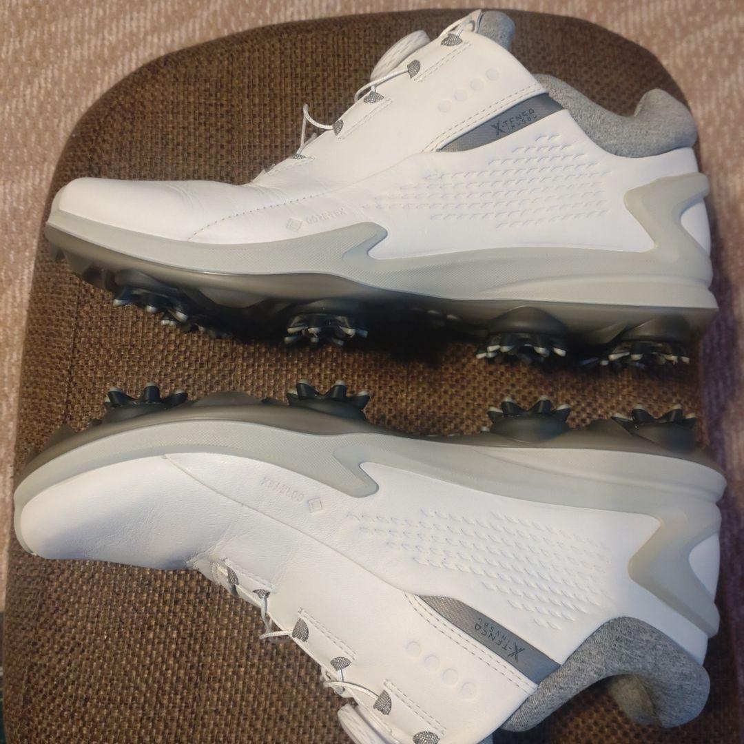 【美品】ECCO　エコー　ゴルフシューズ　BOA　25.5〜26cm　ホワイト