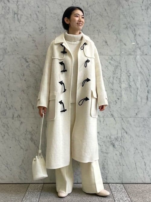 ホワイト ダッフルコート 未使用