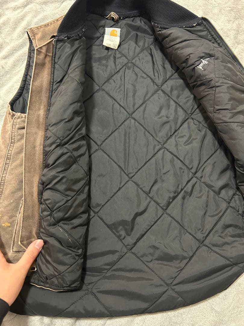Carhartt ダックベスト ブラウン 古着