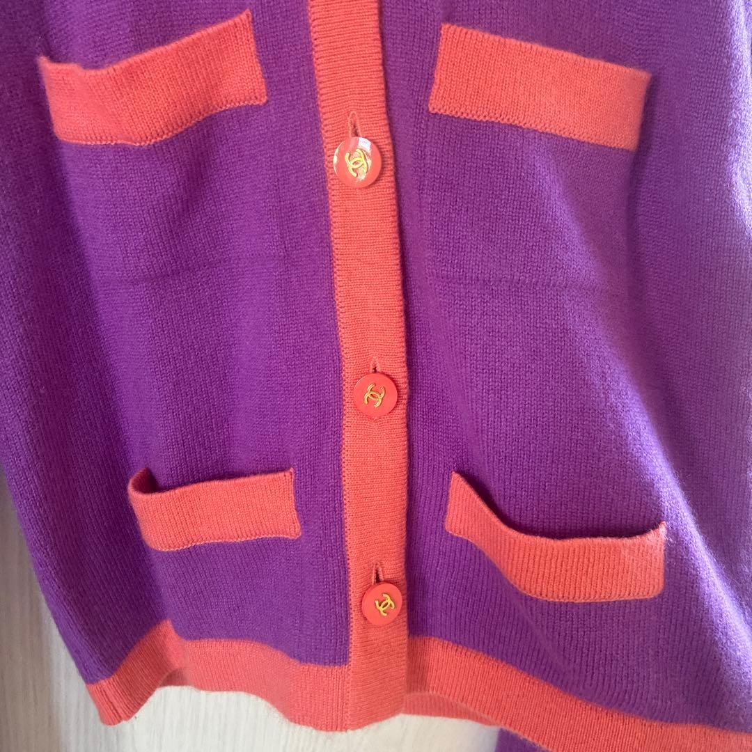 CHANEL カシミヤ カーディガン 38アンサンブルニット