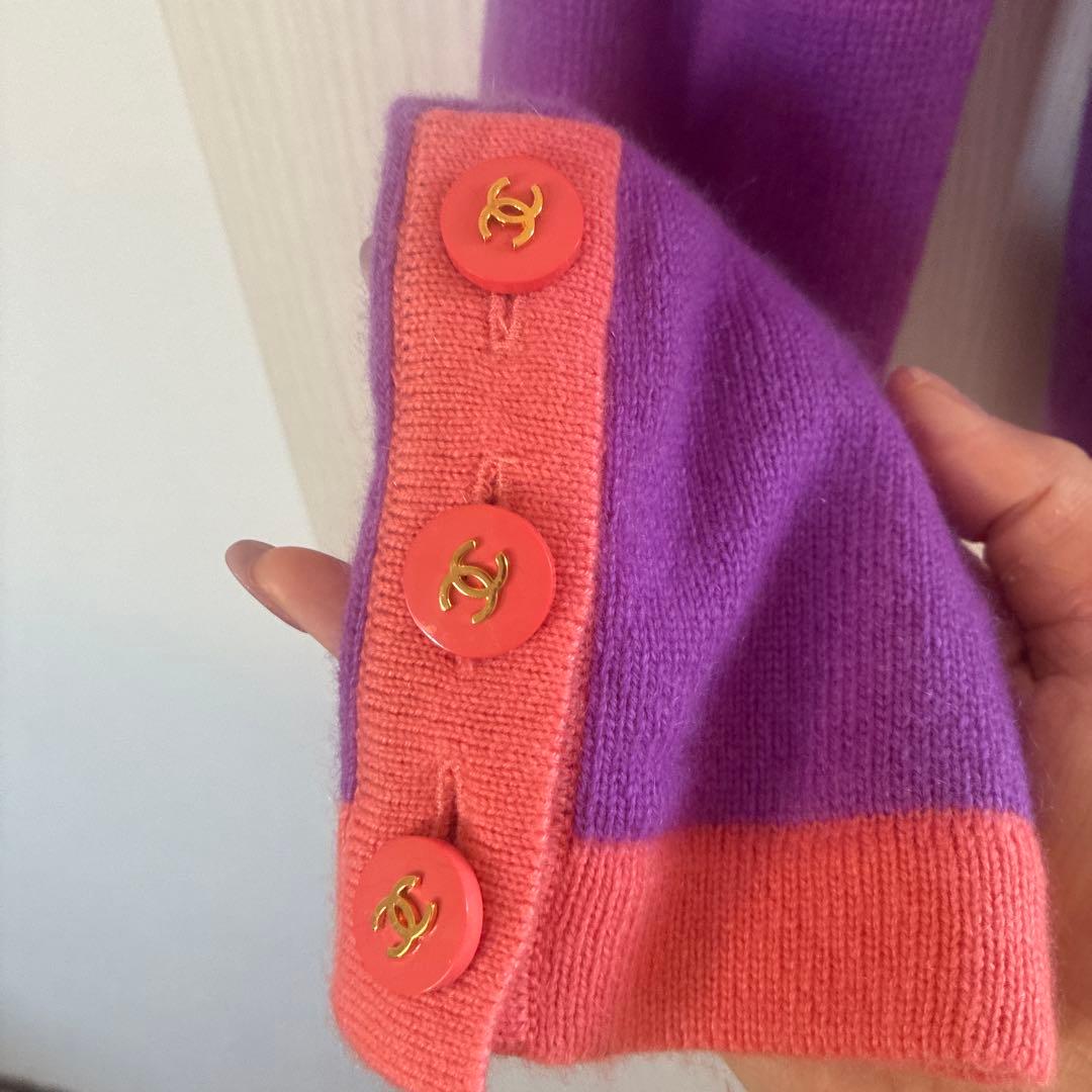 CHANEL カシミヤ カーディガン 38アンサンブルニット