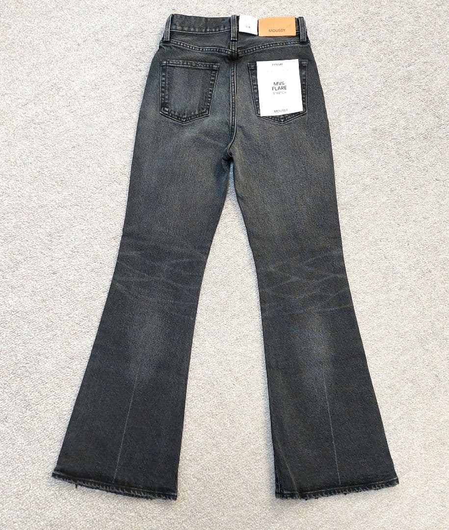 MOUSSY　MVS BLACK FLARE　24　タグ付新品