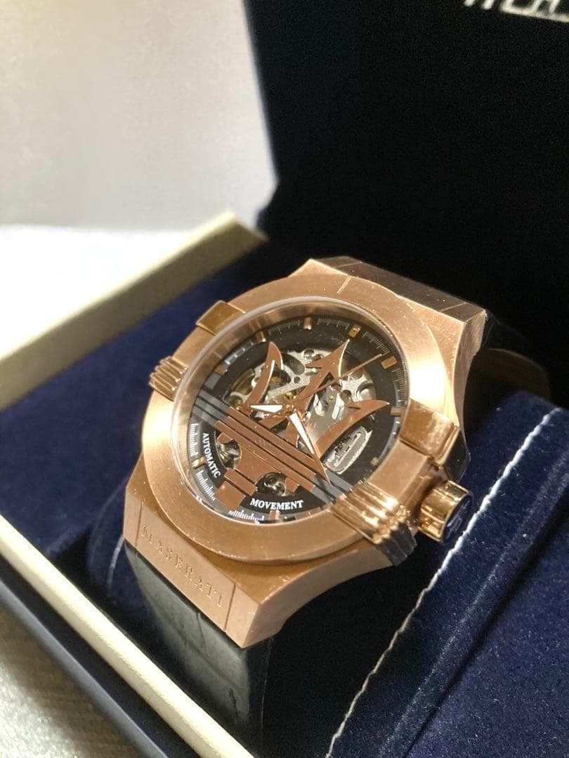 マセラティ時計★ポテンザ★自動巻き★両面スケルトン