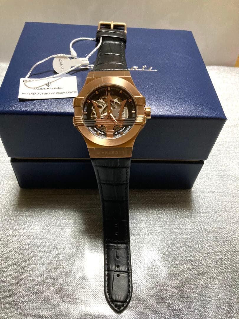 マセラティ時計★ポテンザ★自動巻き★両面スケルトン