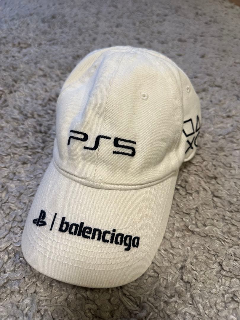 PS5 × balenciaga コラボキャップ ホワイト L