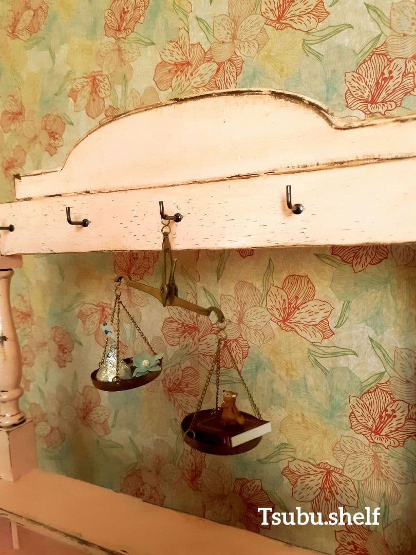 アンティーク・ヴィンテージ調　シャビー　ドロワー　シェルフ　置き型