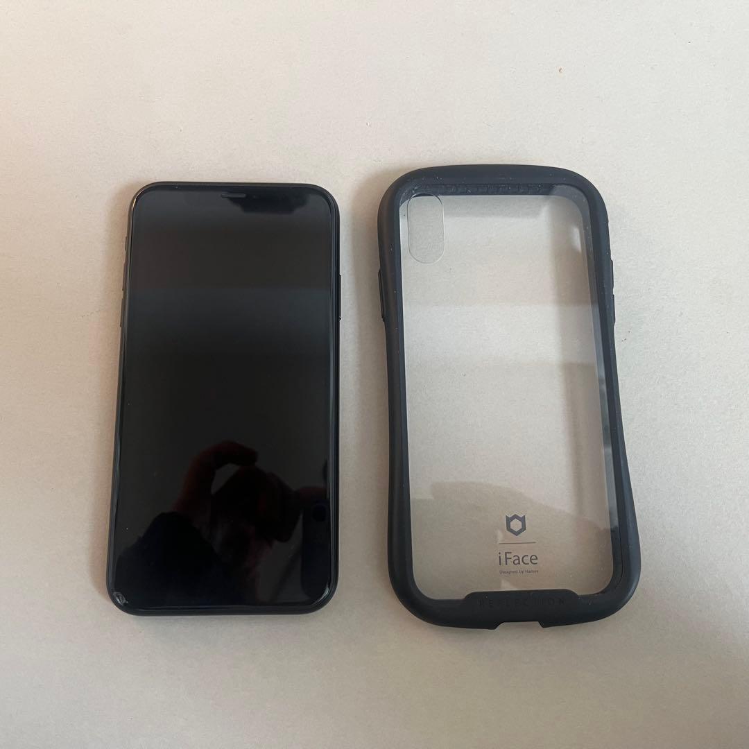 【訳あり】 iPhone XR ブラック SIMフリー iFaceカバー付