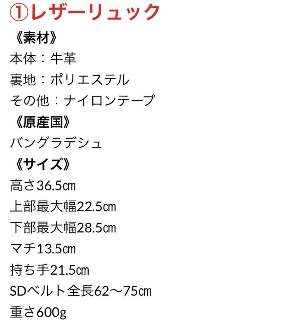 美品！イアパピヨネ 2023年福袋 レザーリュック　本革　バッグパック　黒