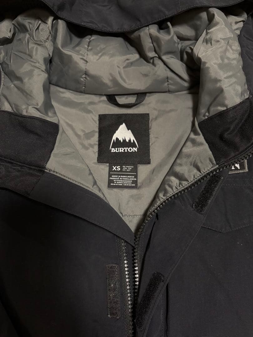 BURTON スノーボードウェアセット XS 黒迷彩