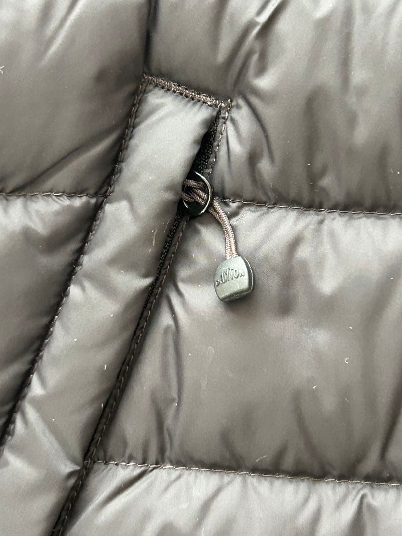 DANTON ダントン クルーネック インナーダウンベスト 黒　36