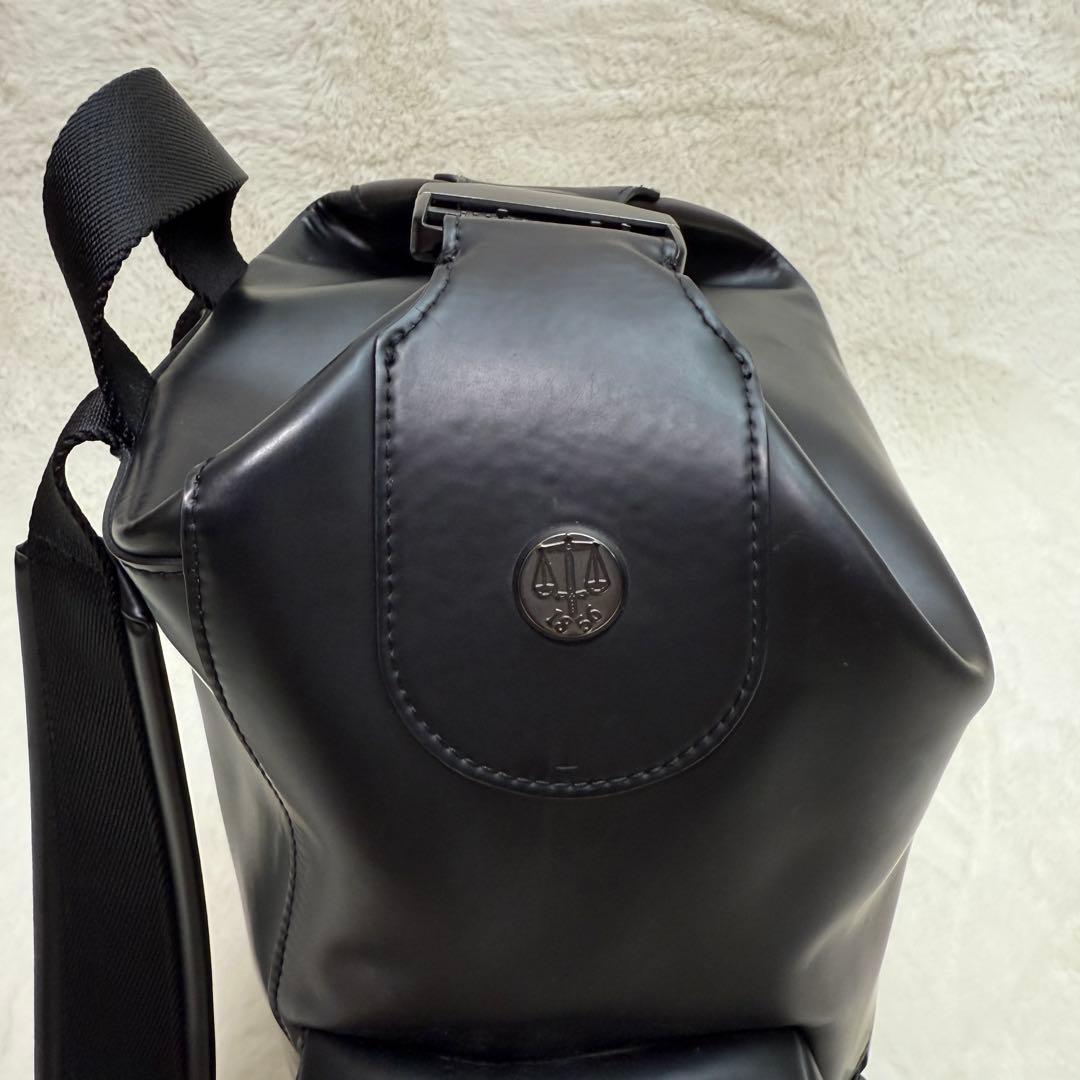 HUNTER 防水　トップクリップ　ラバー　レザー バックパック　リュック