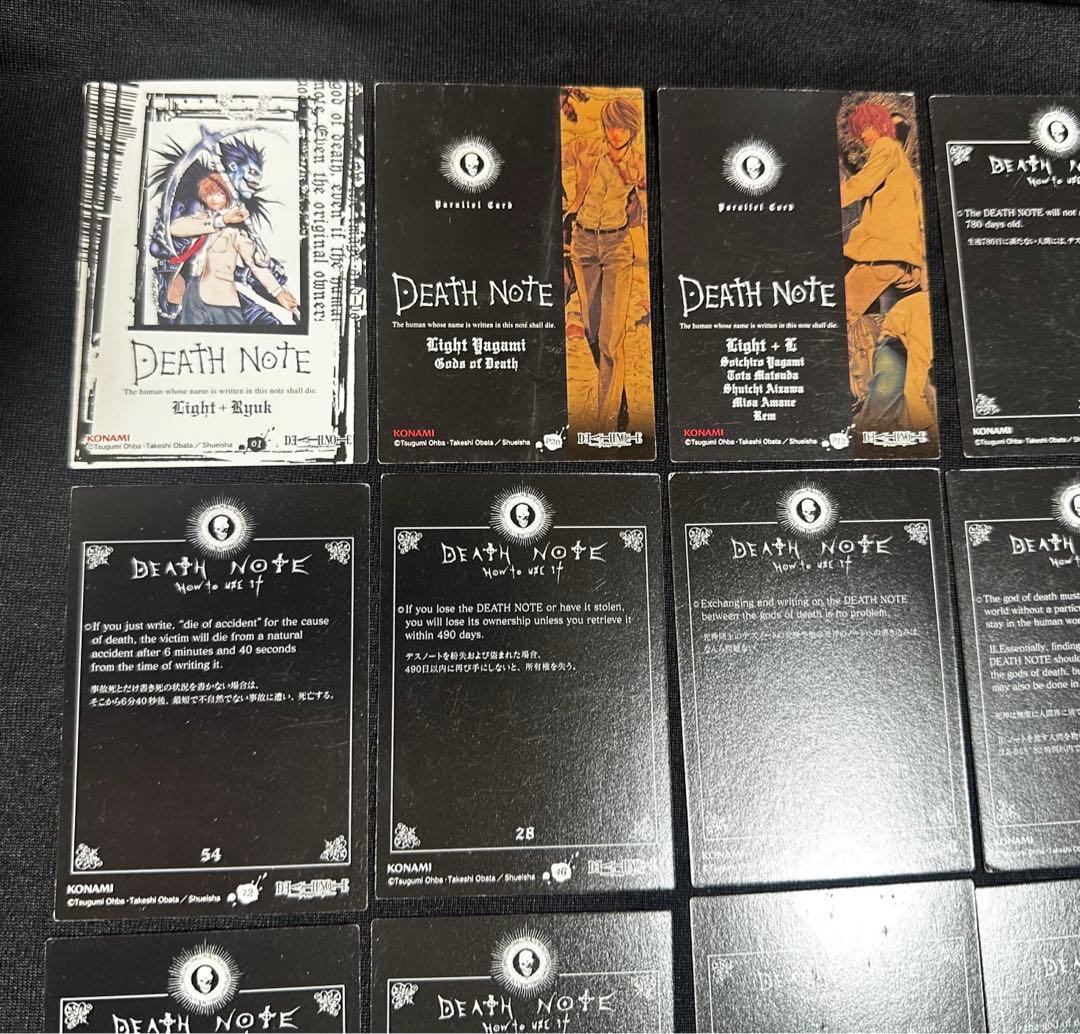 【DEATH NOTE】 トレーディングカード18枚ステッカー3枚まとめ　レア