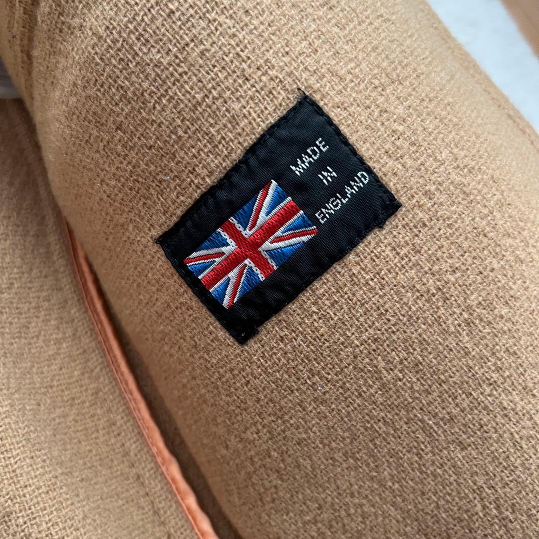  Burlington ダッフルコート　ヘリンボーン　キャメル