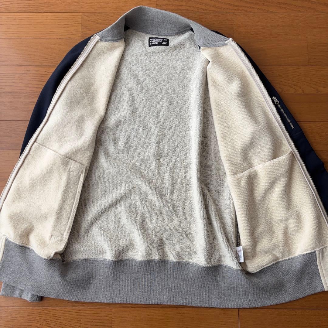 LOOPWHEELER スウェットブルゾン クレイジーパターン ジップアップ