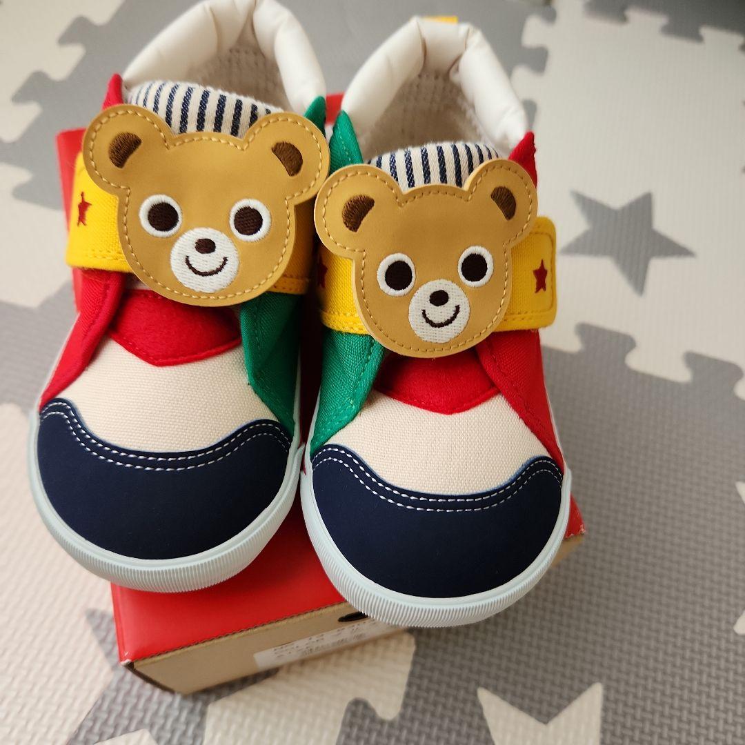 【新品•タグ付き】　ミキハウス　スニーカー マルチカラー 15cm