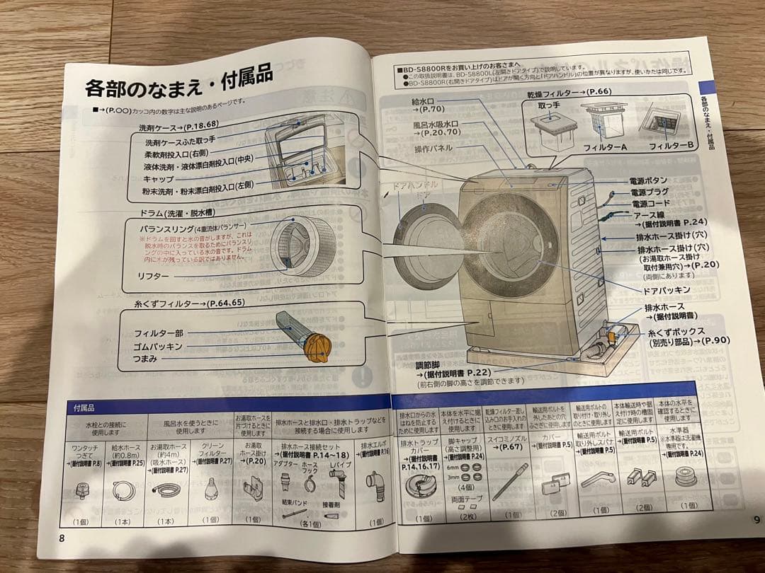日立ドラム式洗濯乾燥機　BD-S8800L 乾燥機能に難あり　ビッグドラム
