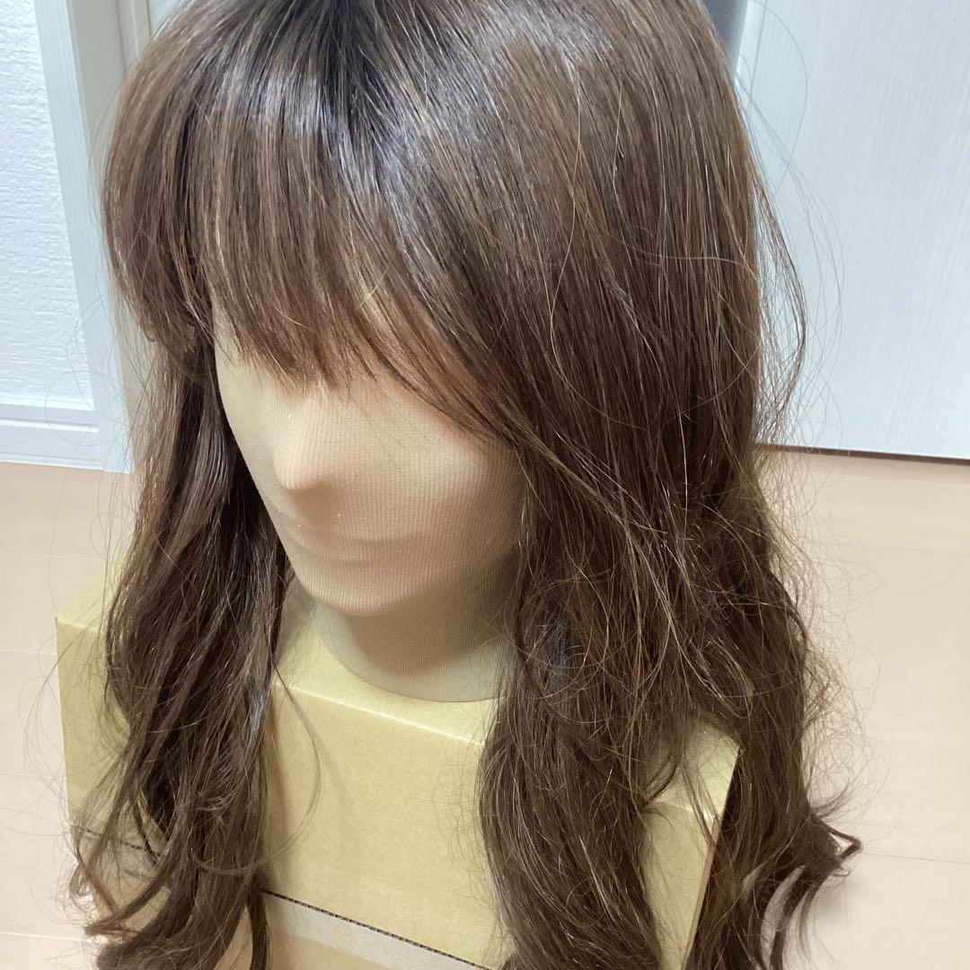 【chiiおまとめ】PINKAGE フルウィッグ　人毛100%セミロング