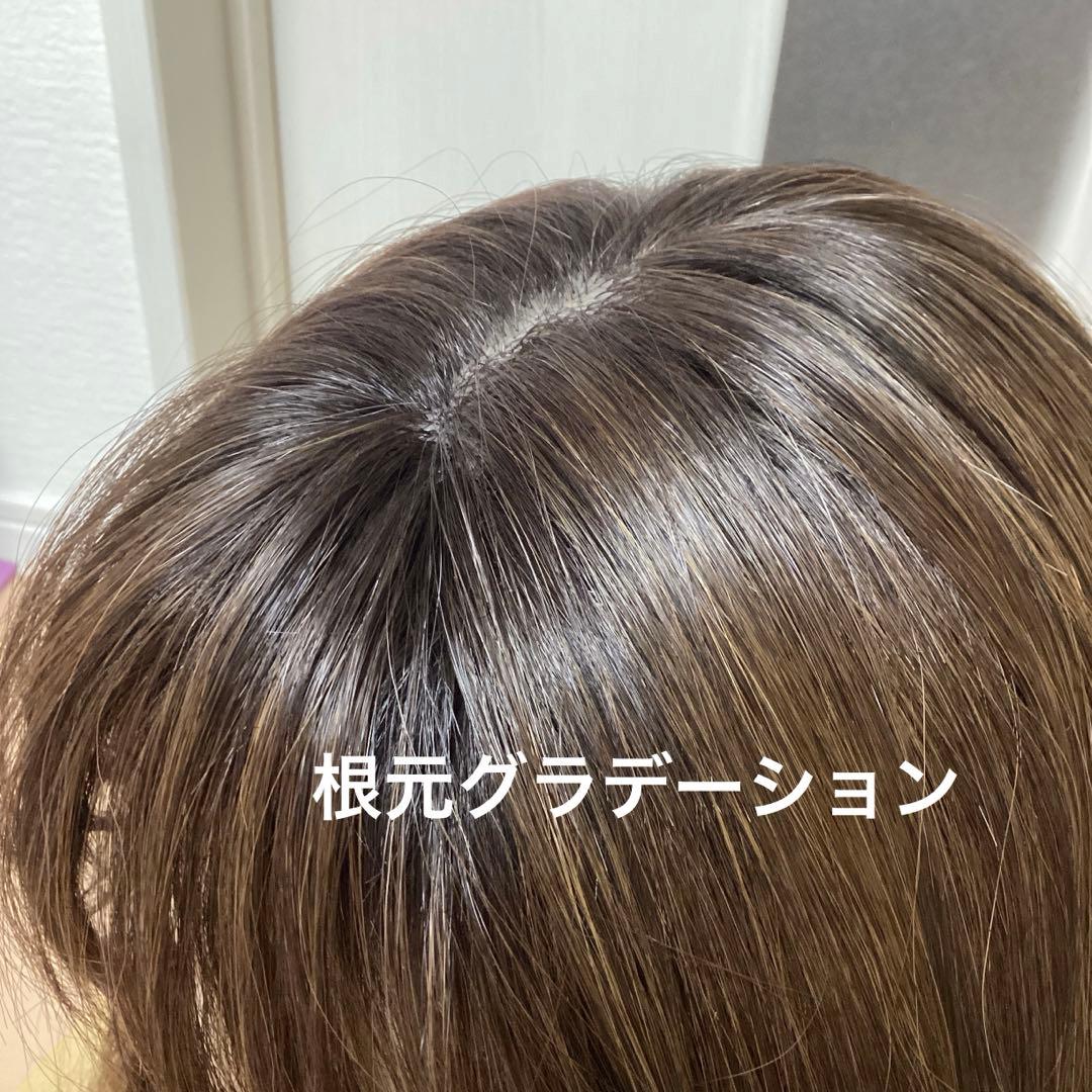 【chiiおまとめ】PINKAGE フルウィッグ　人毛100%セミロング