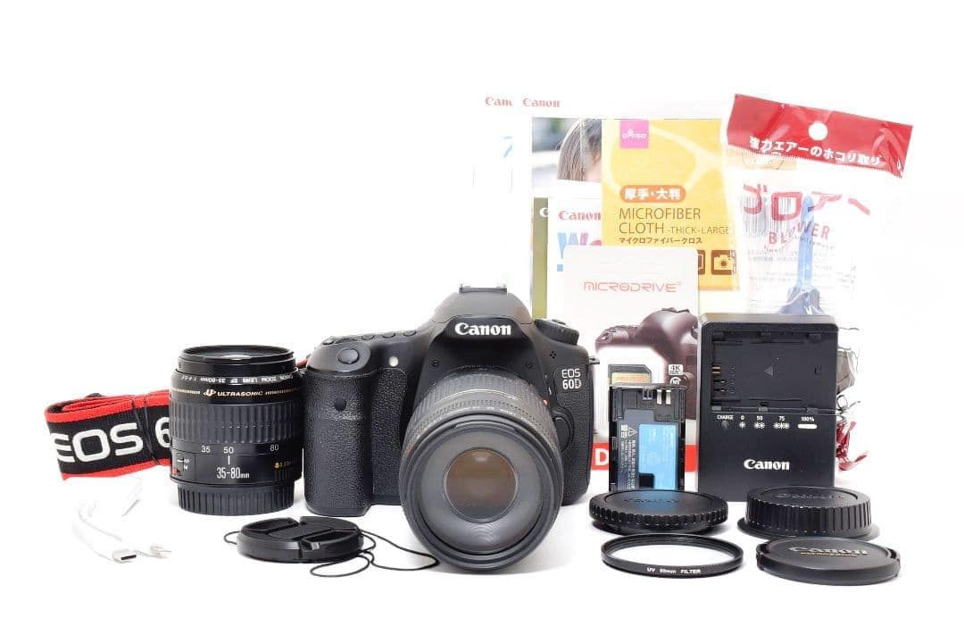 一眼レフ 定番ミドル機✨Canon EOS 60D✨超望遠 ダブルレンズセット✨