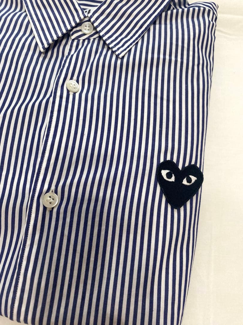 PLAY COMME des GARÇONS ストライプシャツ M レディース