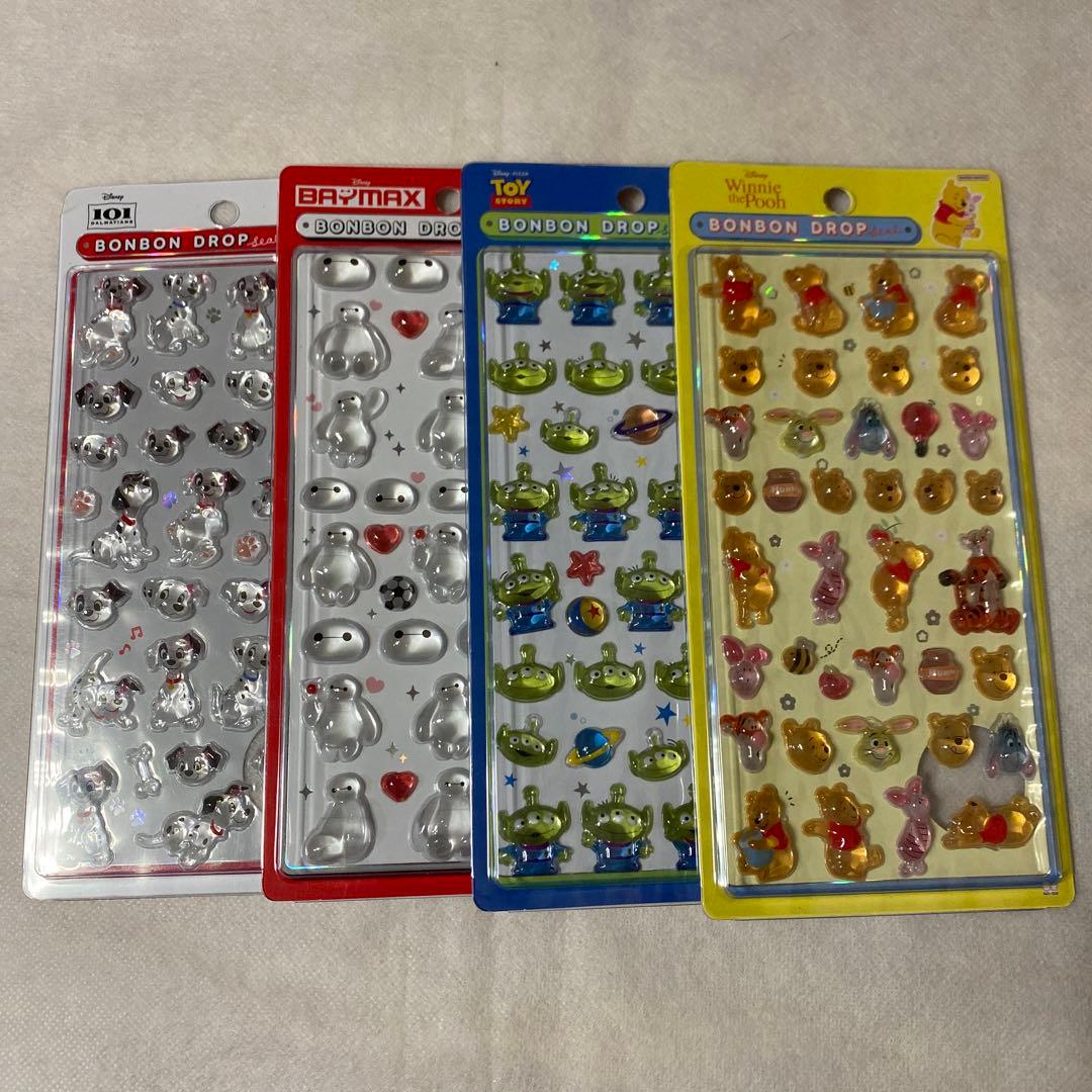 正規品ボンボンドロップシール通常サイズ 初期 プーさん エイリアンなど 4種類