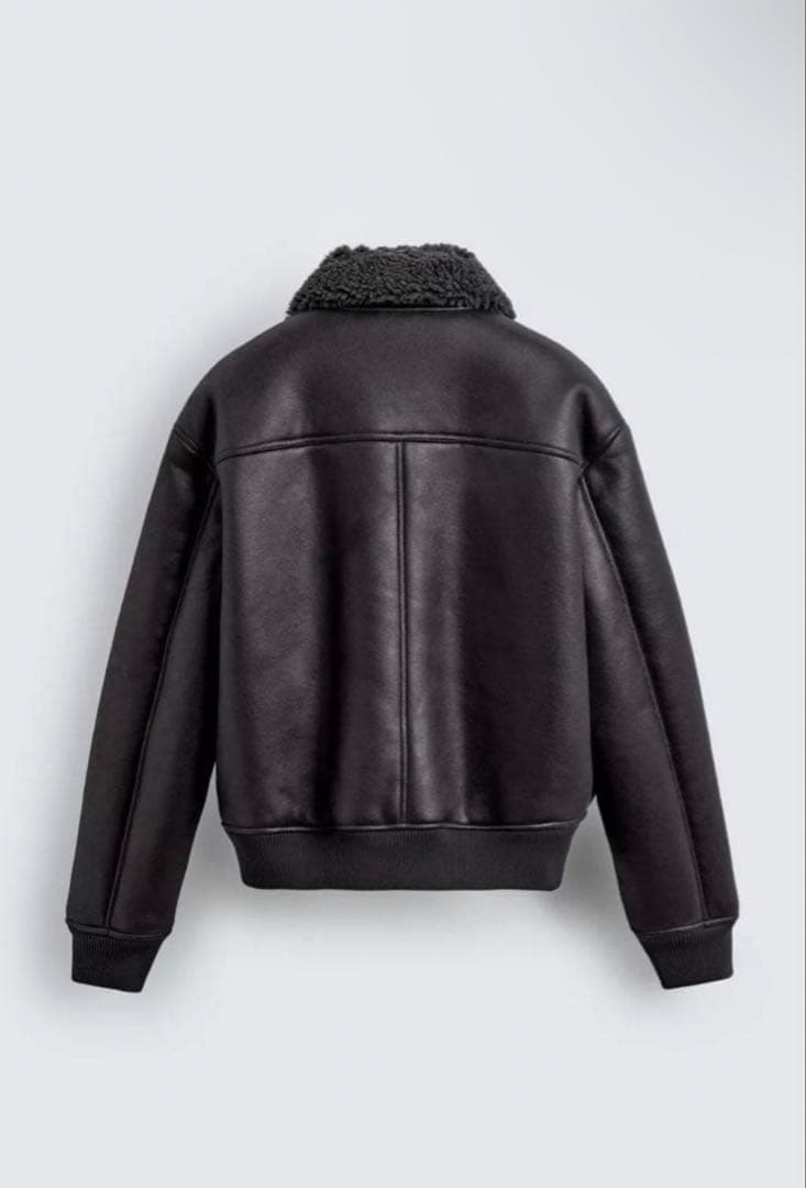 ZARA ダブルフェイス　フェイクレザージャケット